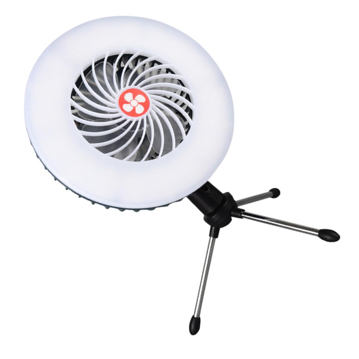Lampada Ventilatore da Campeggio USB 54pezzi 1200mah Abs | Funzioni Separate, Gancio Superiore Integrato, Vacanze Estive, Hiking e Outdoor Camping Colore Casuale