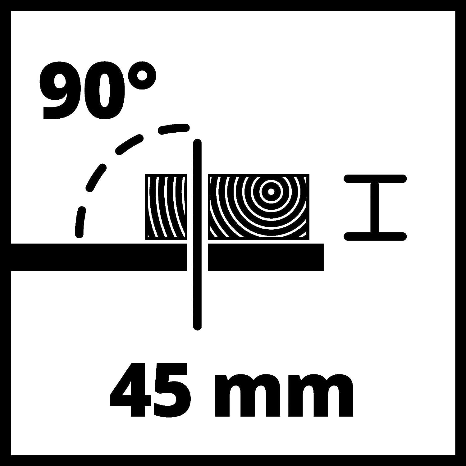 Einhell Scie circulaire sur table TC-TS 210 (max. 1200 W, Ø210 x Ø30 mm lame de scie, butée d’angle (+/- 60°), butée parallèle dotée d’un dispositif de blocage des deux côtés)