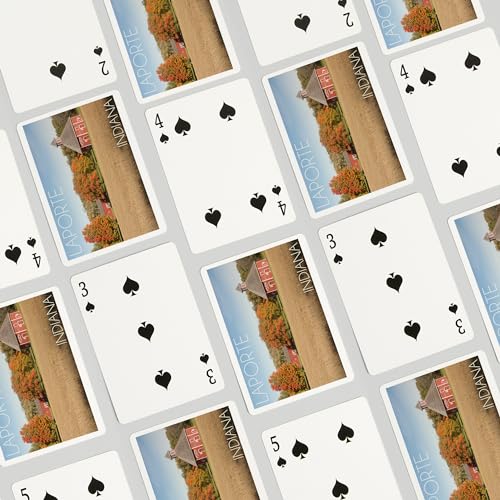 Lantern Press Baraja LaPorte Indiana 52 Cartas Poker miniatura 4