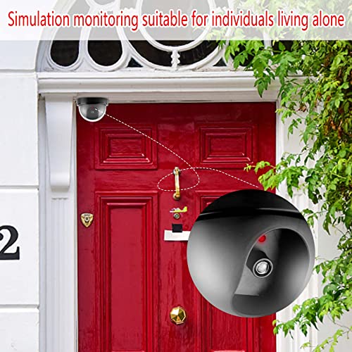 CCTV Dome Fake Camera with Flashing Red Light, 2 Pack, New Home Essentials | Fake Security Camera, Dummy Cameras for Outside Indoor, Wireless Simulated Surveillance Cam, Realistic Look, Weatherproof — view 5
