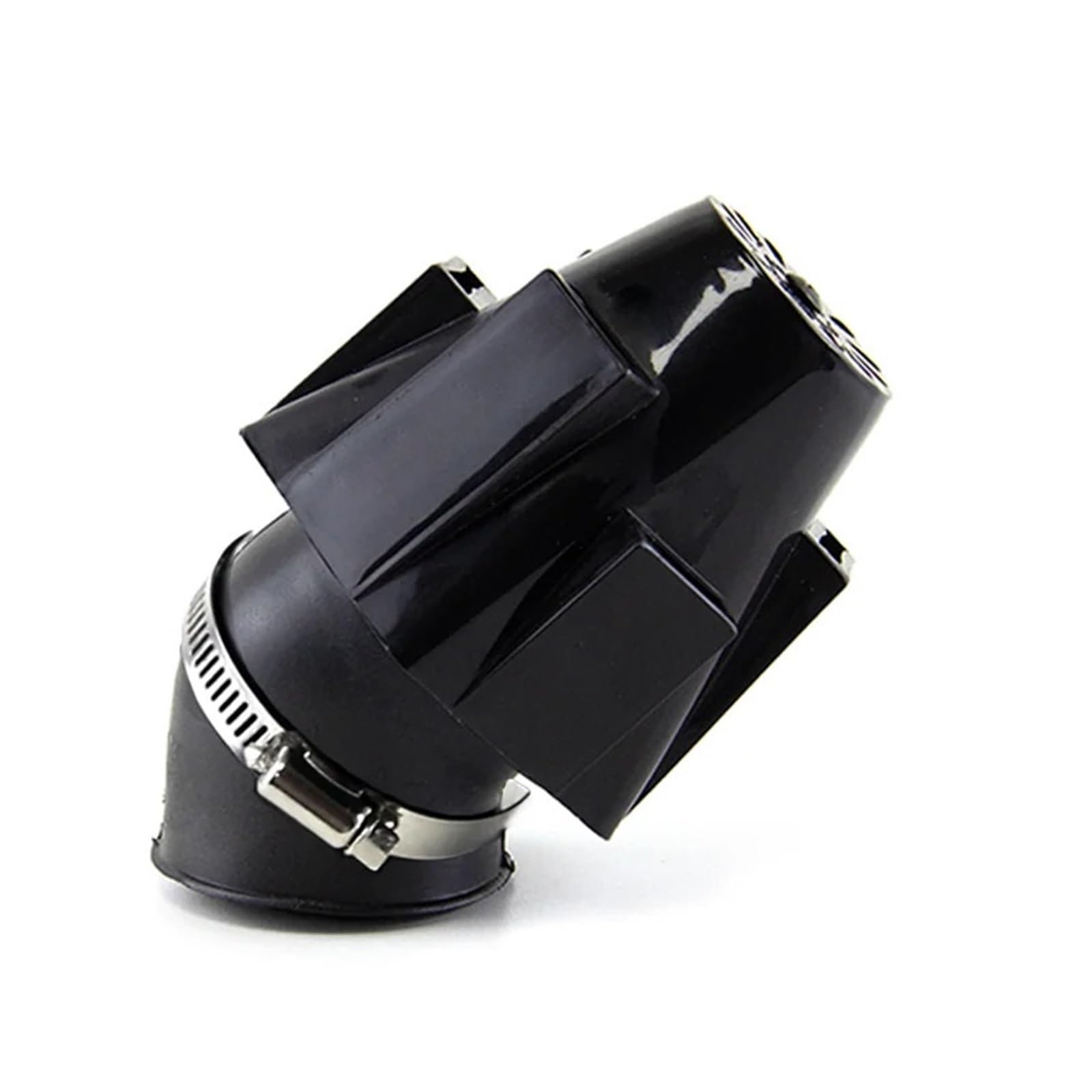 Filtro de aire para moto Filtro de aire espuma para motocicleta con carcasa impermeable, filtro limpiador esponja, accesorio para Scooter Pit Bike ATV(38MM-Bent)