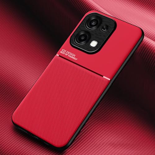 COMAKU Ultra cienkie silikonowe etui z TPU do Oppo A6 Pro 5G/4G – tekstura jest antypoślizgowa i odporna na wstrząsy obudowa na telefon - czerwone