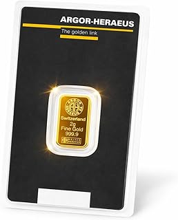 Argor-Heraeus Goldbarren, 999.9 Feingold, 2g, LBMA-zertifiziert