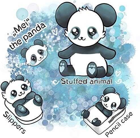 corimori 1847 (10+ designs) Panda Mei Cute Plush 3D Animal Shaped Slippers, Funny Lounge Shoes, Womens sizes 4-13 | Image 7
