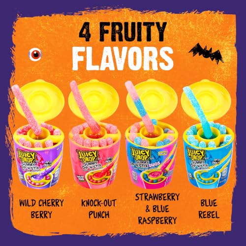 Juicy Drop Gummy Dip 'N Stix - 8 Ct Sweet Gummy Candy & Sour Candy | Variety Pack - Assorted Bulk Candy Sticks for Kids Party Favors Goodie Bag Stuffers & Sweet Treats For Kids - image 4