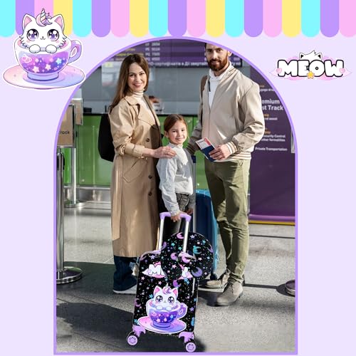 Image of Kid's Luggage Set 2 Piece Suitcase Set 16'' Hardside Luggage with Spinner Wheels Girls Carry on Toddler Luggage Travel Rolling Luggage Airline Approved