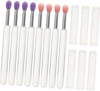 6pcs Transparent Silicone Lip Mask Brush with...