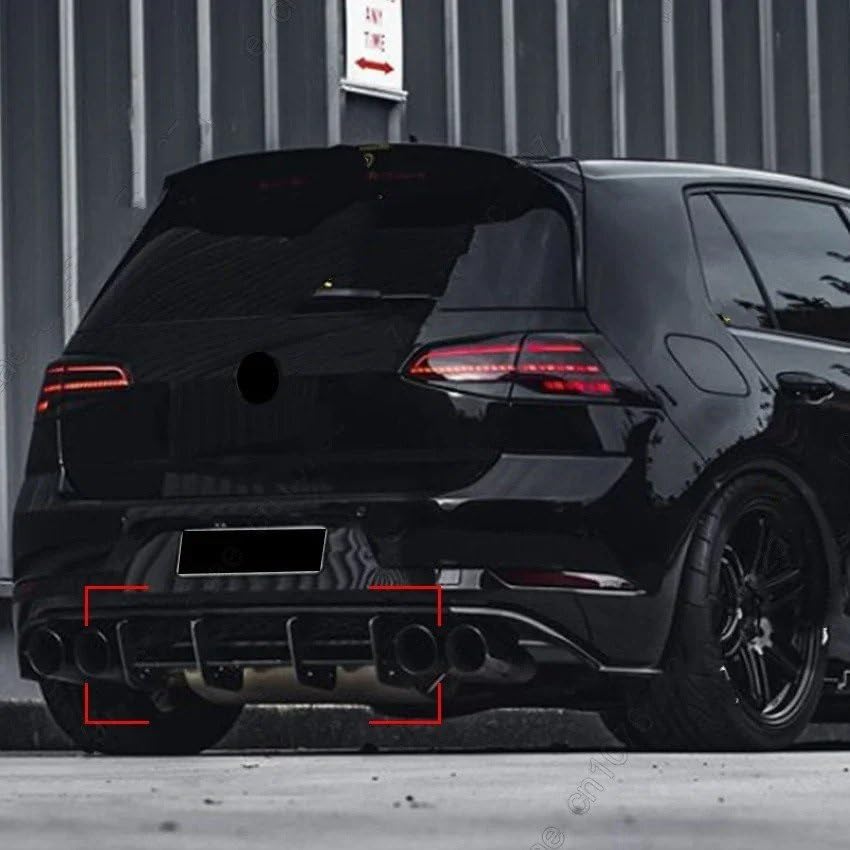 Difusor trasero Golf 7.5 GTI protector parachoques contra impactos 5