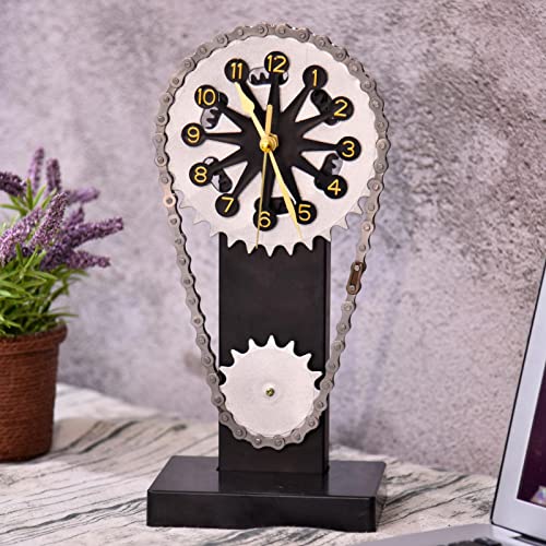 Relógio de mesa industrial, relógios decorativos grandes para decoração de sala de estar - Relógio d