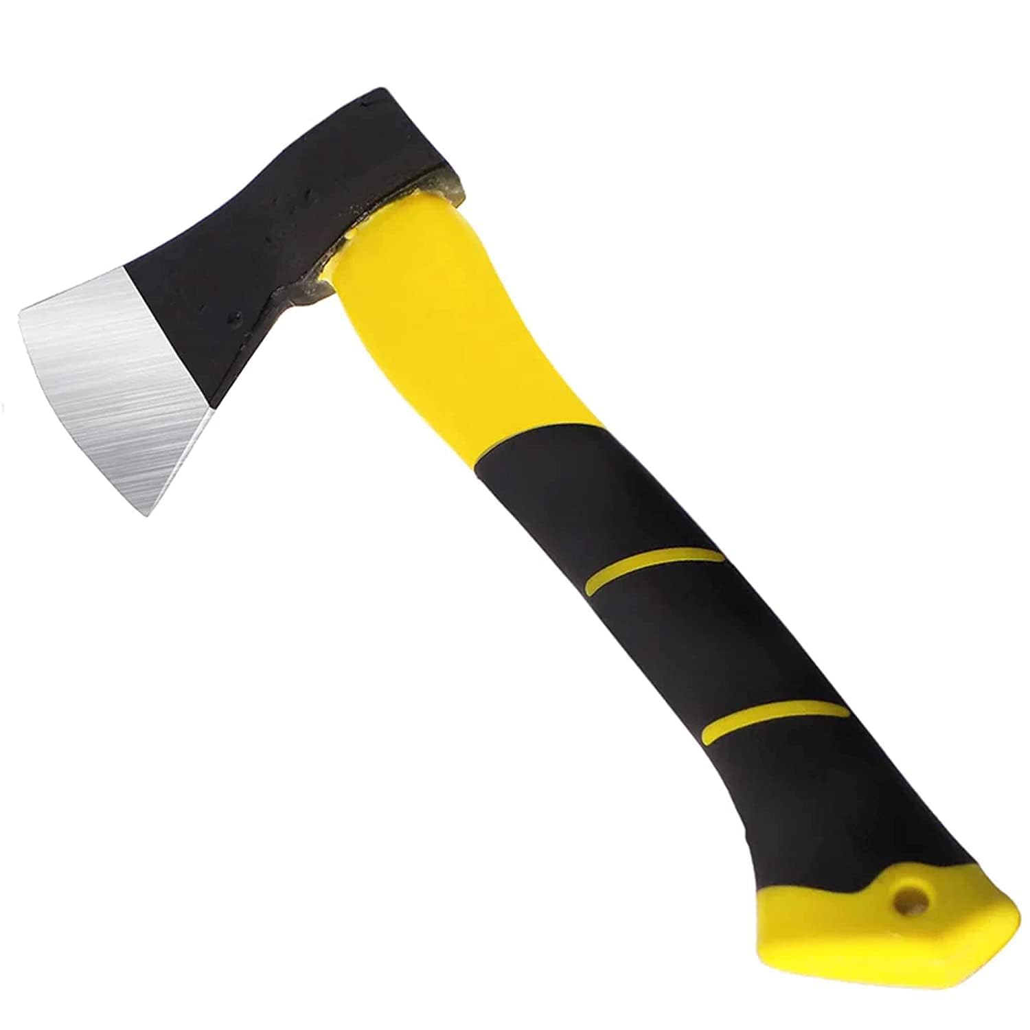 TLOBE Heavy Duty 600 GR Hatchet Axe Fiberglass Body Rubberized Handle Wood Cutting Axe, Camping Axe, Safety Axe, Hiking Use, Gardening Tools
