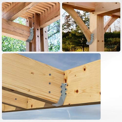 50 pcs 2x6 Joist Hanger,LU26 18 Gauge Double Shear Face Mount Joist Hanger,Hurricane Ties for Rafters Tie Brackets Great for Floor Deck and Ceiling Joists by Chenteel - Used condition - Image 7