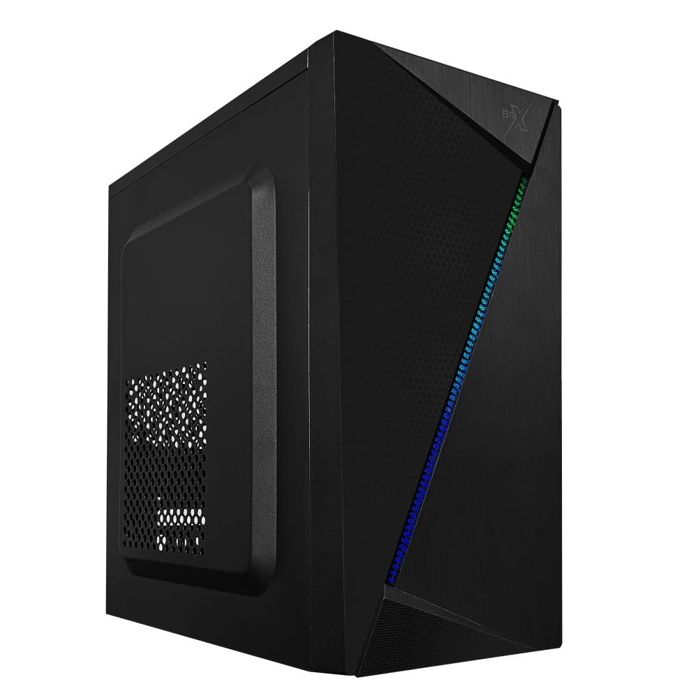 Gabinete Gamer BRX Vortex CA-054 Mid Tower, LED RGB, Suporte Micro