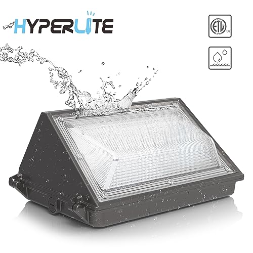 HYPERLITE 120W LED Wall Pack Light with Dusk-to-Dawn Photocell 4Packs, ETL Listed Outdoor Security Lighting Commercial and Industrial LED Wall Lights for Parking lot Garage Warehouse Factory by HYPERLITE - Image 5