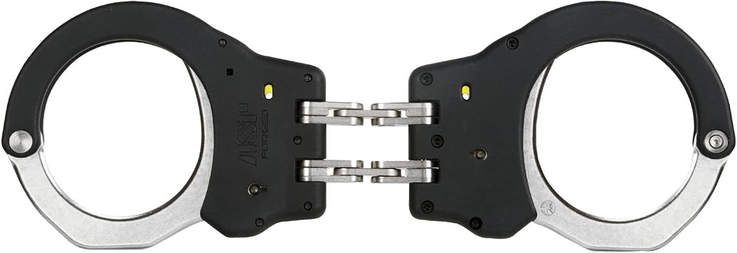 ASP Hinge Ultra Cuffs Steel 1 Pawl Yellow - Tactical 56119% Comma% Black