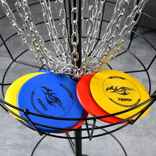 Naissgo Disc Golf Starter Set für Erwachsene – 6 Discgolf Scheiben (2 Putter, 2 Midrange, 2 Driver) – Sportausrüstung für Einsteiger & Training