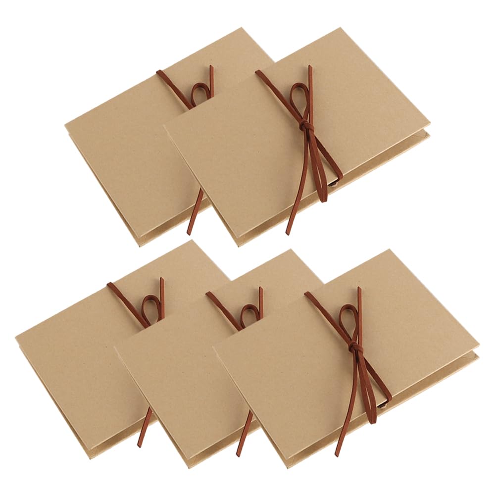 Lot De 5 Albums Photo Scrapbooking En Accordéon - 11,5x17,5 Cm, Extensible, Pages Vierges, Pour Mariage, Diplôme