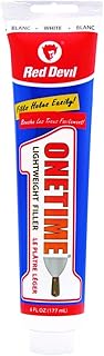 Red Devil 0545 ONETIME Lightweight Spackling, 6 Oz. Squeeze Tube, Pack of 1, White, 6 Fl Oz