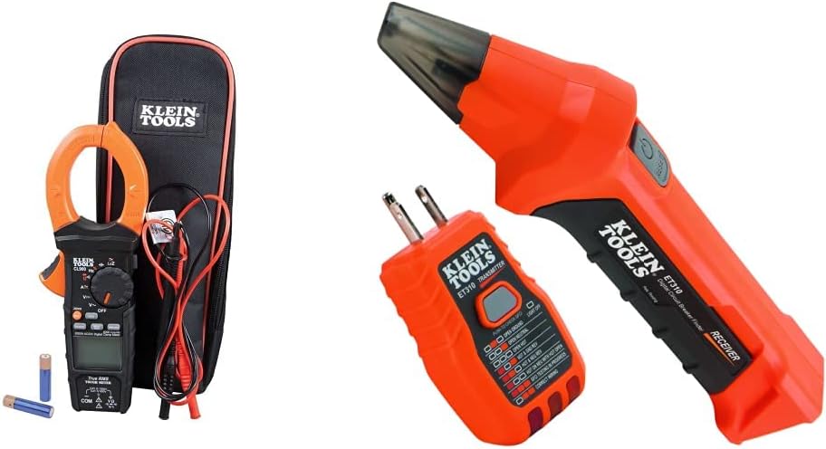 Klein Tools Digital Clamp Meter + Circuit Breaker Finder Bundle
