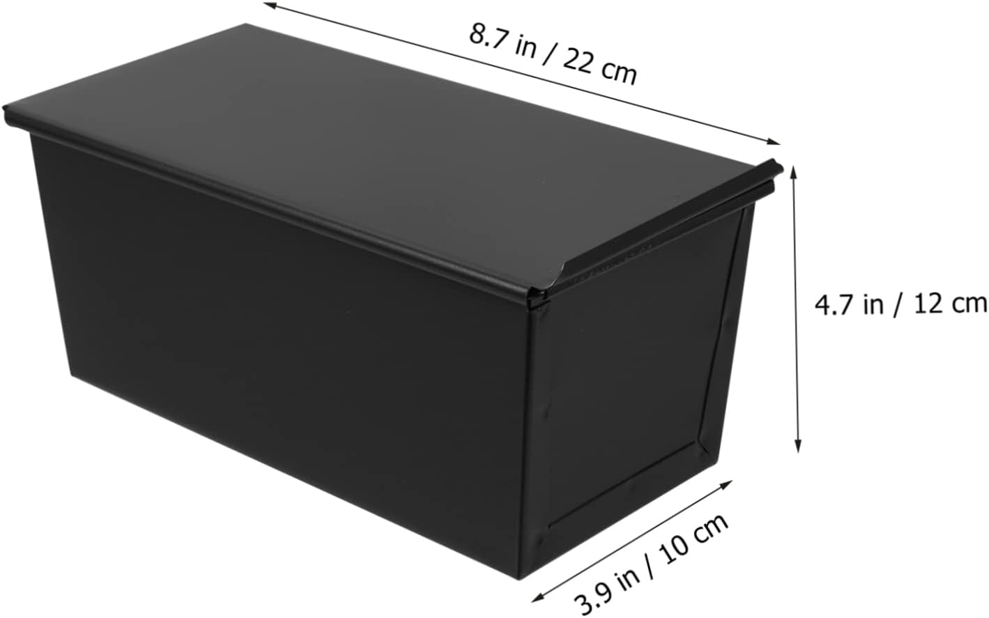 4 個スライダー トーストボックス テフロン加工ベーキングシート 蓋付きベーキング皿 ケーキ型 パン焼き ブロイラーパン オーブン用