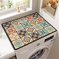 Copri Lavatrice Superiore 60 × 60 Cm, Coprilavatrice a Reticolo Mandala