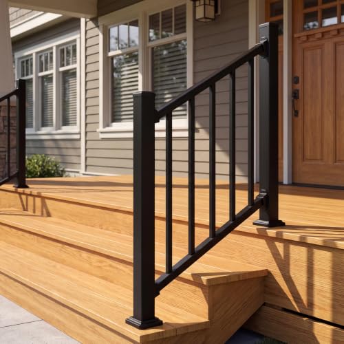 Akenow Modular Stair Railing Kit, 36 in x 3 ft, 2 Post, 1 Panel by Akenow - Used condition - Image 7