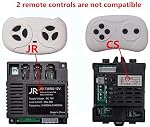 2.4G Bluetooth Remote Control Transmitter,for JR Receiver Children's Electric Riding Toy Car, Replacement Parts White Remote Control,Model JR1602