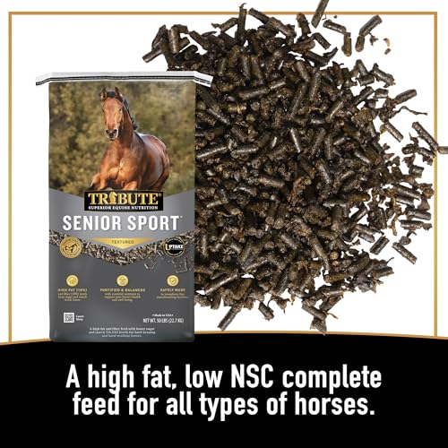 TRIBUTE Senior Sport Textured Feed for Horses, 50 lb Bag - Thumbnail 3