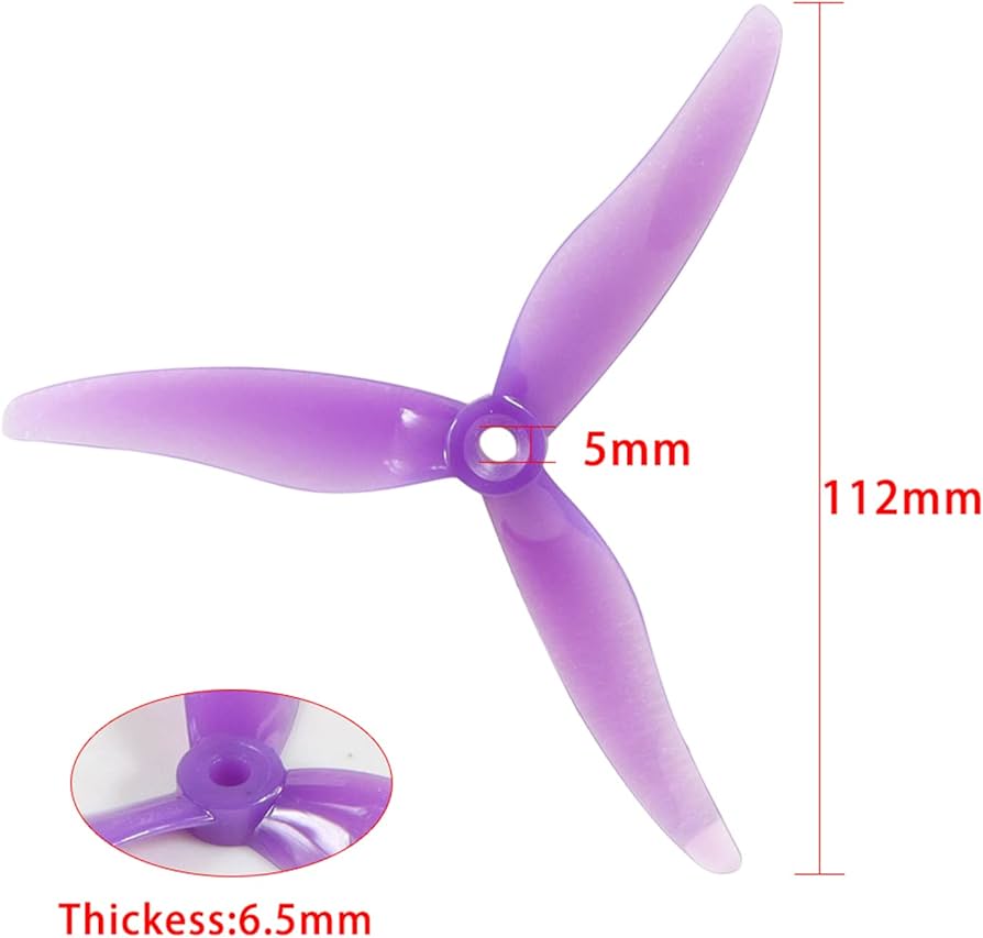 Amazon.com: Gemfan Hurricane 51477 5.1inch 3-Paddle Propeller CW