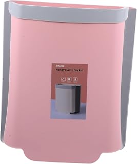 Ciieeo De Basura De Cocina Pared Beneath Lavabo Colgante Color Rosa Pálido De Limpiar