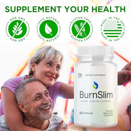 Image of (5 Pack) Burn Slim Capsules, Official Burnslim Pills with All Natural Ingredients, Advanced Burn Slim Health and Wellness Supplement Supporting Active Lifestyle for Women and Men (300 Capsules)