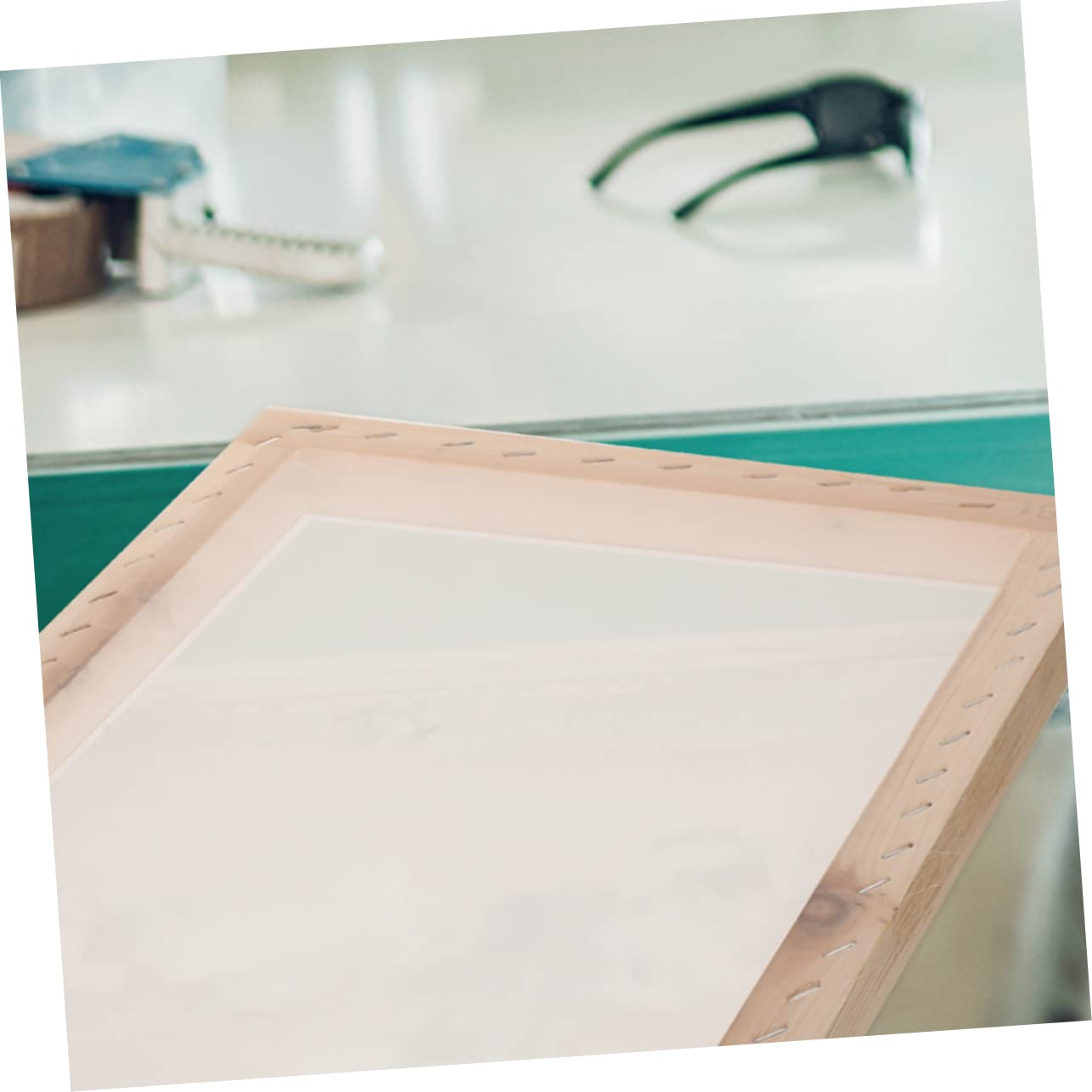 DIYEAH Set Serigrafia Raschietto Legno Gomma per Stampa Manuale | Bordi Arrotondati, Uso Grafico e Tessuto, Compatto e Pratico per Applicazioni Inchiostro