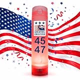 Trump 45-47 Victory Tumbler – LED Light Up Political Water Bottle – Patriotic MAGA Cup – Rechargeable Glow Sports Bottle – Gift for Trump Supporters