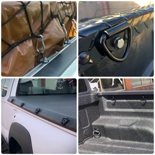 12Pcs V Ring Tie Down Anchors 2" Diameter Steel Tie Down V-Ring Bolt On Trailer Anchor For Trailer,Cargo,Truck,Warehouse,Boat #TOP5