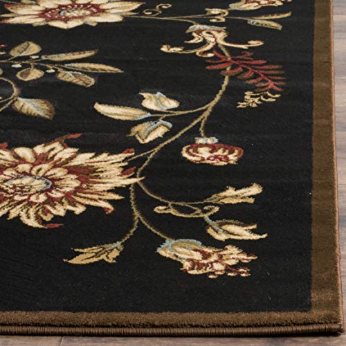 Safavieh Lyndhurst Collection 2'3" X 8' Black/Multi Lnh552 Traditional Floral Non-Shedding Living Room Entryway Foyer Hallway Bedroom Runner Rug #TOP5