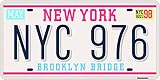 matricula consular mexicana en new york Medidas: 30,00 x 15,00 cm Oedim Matricula Decorativa 30,00 cm x 15,00 cm New York  Decoración Pared  Aluminio 3 mm Resistente