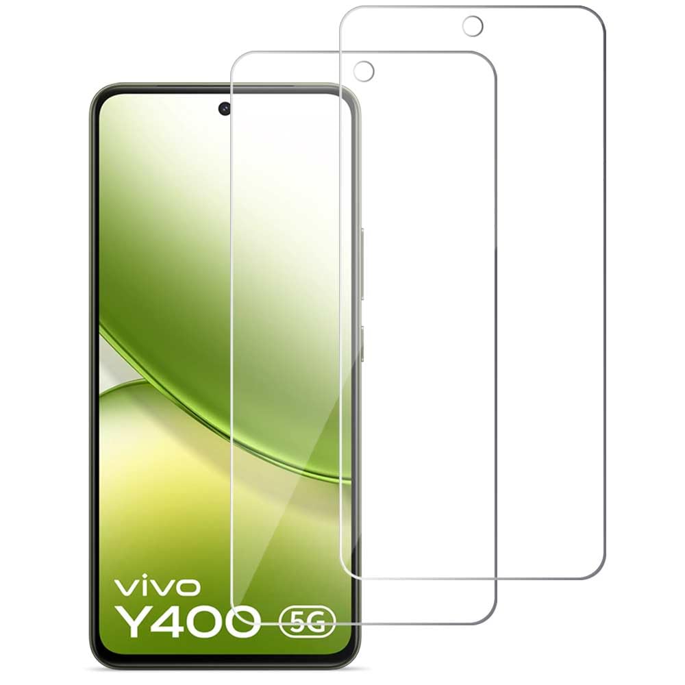 WOW IMAGINE Unbreakable Nano Film Glass Screen Protector for Vivo Y400 5G [ Flexible like a Screen Guard, Harder than a Tempered Glass ] – Pack Of 2