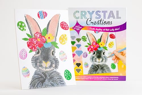 Curious Universe Hinkler - Crystal Creations Easter Bunny - Diamond Painting for Adults - Easter Gifts - Arts and Crafts Sets - Easter Crafts