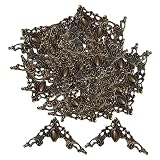 RadianceBiz 100 Escuadras Metálicas para Decoración de Esquinas de álbumes, Individual