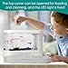 AQQA 1.8 Gallon Multifunction Self-Cleaning Fish Tank,Small Desktop Aquarium Starter Kit,Hidden Filtration with LED Color Light and Aromatherapy Diffusers,Suitable for Home and Office