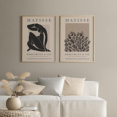 Affiche Matisse vintage beige : déco murale épurée et apaisante