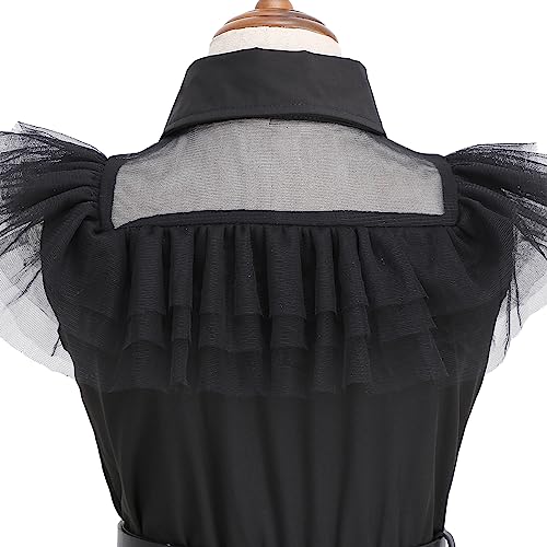 Vestido negro de disfraz para niñas de 3 a 13 años miniatura 3