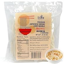 Fusion Select 3 Packs x 200g Japanese Udon Noodles - Premium Japanese Sanuki Udon - Thick Asian Noodles for Soup, Stir Fry, Hot Pot & More - Shelf-Stable Packaging for Kitchen, Pantry, Restaurant