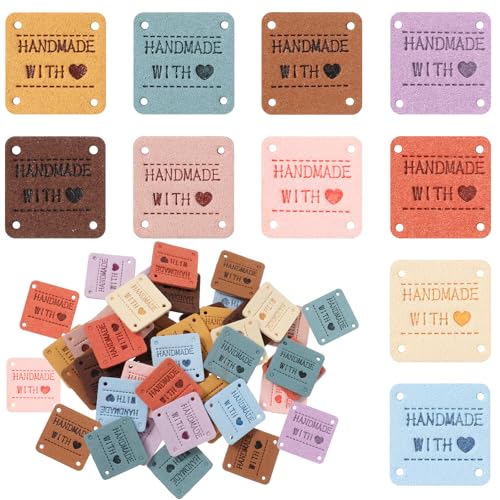 Sliverdew Leather Handmade Tags For Crochet
