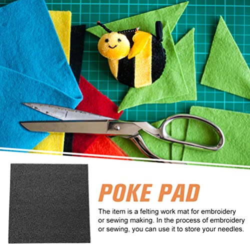 Image of EXCEART Wool Felt Material 3pcs Foam Needle Felt Pad Pin Cushion Mat Holder Craft Tool Pad Sponge Needle Felting Pad Poke DIY Material Sided Wool Felting Mat Felt Work Station