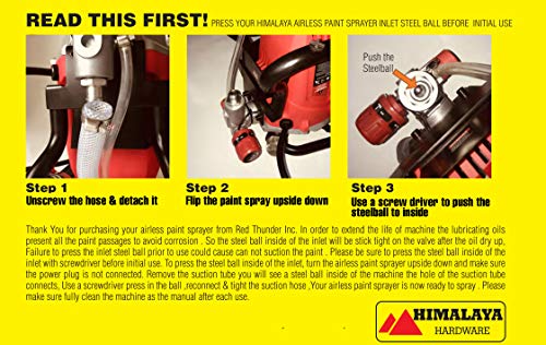 Himalaya Airless Paint Sprayer Spray Gun Power Painter 3000Psi High Pressure 5/8Hp（650W） Power Painting For Professional Contractor/Prosumer/Diy Handyman #TOP4