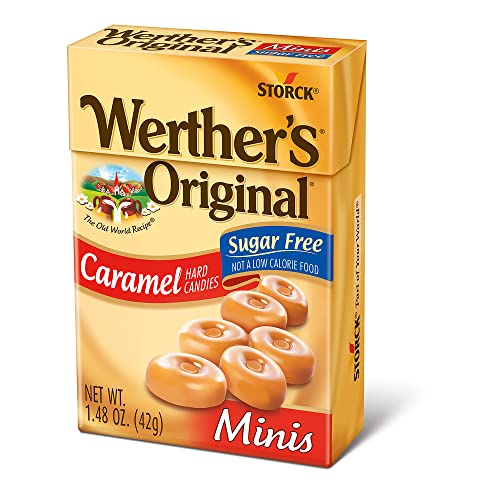 Werther's Original Hard Sugar Free Caramel Minis Candy, 1.48 Oz Boxes (Pack Of 48) #TOP3