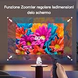 【Automatyczna Korekcja Trapezu】Inteligentny projektor HY300 Pro z Wi-Fi 6 i Bluetooth 5.4, 1080P i wsparcie 4K, Android 11, wbud. aplikacje, przen. mini projektor kompatybilny z HDMI/iOS/Android/USB