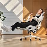 SIHOO B100 PRO Ergonomic Office Chair, Office Chair with Footrest, Mesh Office Chair with Adaptive Dynamic Lumbar Support, Ergonomic Chair with 4D Armrests, Computer Chair for Home Gaming, Light Grey