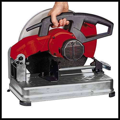 Einhell TC-MC 355 Metal Cutting Saw | 2300W Chop Saw With 355mm Cutting Disc, Soft Start, Adjustable Height Stop, Clamping Mechanism with Quick-Release Lock | Bench Type Cross Cut Saw