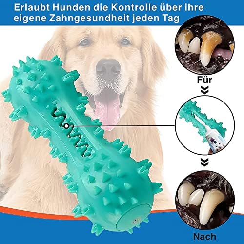 Szczoteczka do zębów, zabawka dla psów, gryzienie kości z trzonkiem do czyszczenia, mycia zębów, żucia zębów, żucia małych, średnich i dużych psów (niebieska)